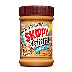 SKIPPY Natural Peanut Butter Spread, Creamy, 7 g
