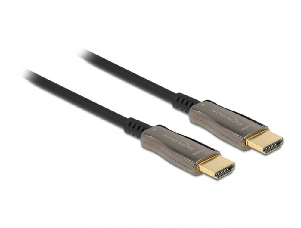 Delock 84038 câble HDMI 20 m HDMI Type A (Standard) Noir, Argent
