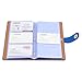 BTSKY Book Style Business Card Holder Name Card Book ID Card Credit Cards Organizer--For 300 Business Cards (Blue)