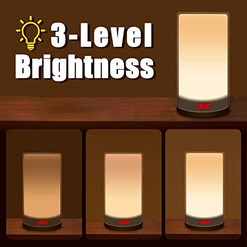 TITIROBA WakeUp Light, Sunrise Simulation Alarm Clock, Digital LED