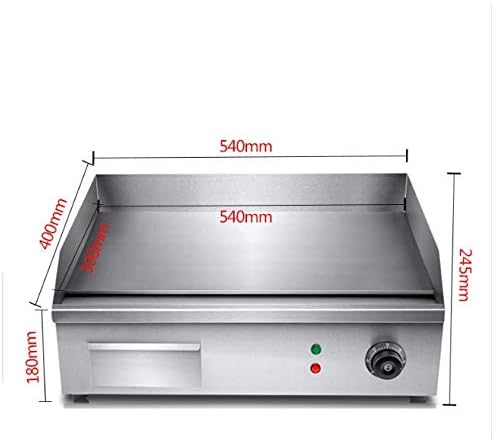 review UXZDX CUJUX Commercial Electric Grill Griddle Stainless Steel Dorayaki Teppanyaki Machine with Temperature Control