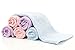 Organic Bamboo Baby Washcloths - Best for Sensitive Skin, Eczema, while being Eco Friendly, Soft and Strong - 6 pack - 10x10 inch Large - Perfect Gift for New Parents (Pink, Purple, Blue)