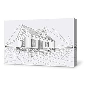 signwin Canvas Wall Art Construction Sketches Canvas Prints...