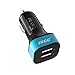 iXCC 24W Dual-Port USB Car Charger High Speed Charging Adapter for iPhone 7 6s Plus, iPad Pro Air Mini, Galaxy S7 S6 Edge, Note 5, LG, Nexus and More - White