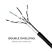 VANDESAIL Ethernet Cable 15 FT, 2Pack Strengthened Premium CAT7 Patch Cable RJ45 Shielded SSTP LAN Network Cord Gold Lead for Switch/Router/Modem/Patch Panel (15ft)