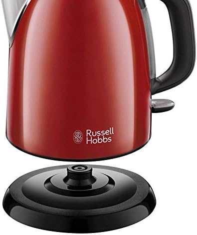 Russell Hobbs Bouilloire Compacte 1L, Ebullition Rapide, Filtre Anti-Calcaire Amovible Lavable - Rouge 24992-70 Colours Plus - Cuisine A Vivre Russell Hobbs Bouilloire Compacte 1L, Ebullition Rapide, Filtre Anti-Calcaire Amovible Lavable - Rouge 24992-70 Colours Plus