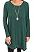 iGENJUN Womens Fall Fashion 2022 Long Sleeve Green Dress for Women Button Side Pullover Sweater Maternity Dress Midi Dress Winter Clothes Fall Outfits Dresses,L,Green