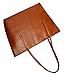 Obosoyo Women's Handbag Genuine Leather Tote Shoulder Bags Soft Hot Brown