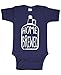 Live Nice HOME BREWED - craft - Cotton Infant Bodysuit, 6m, Navy