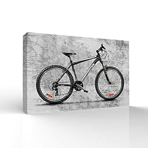 Wall26-Canvas Wall Art-Outdoor Bike-Giclee Painting Wall Bedroom Living House Decoration Home Art - 12x18 inches