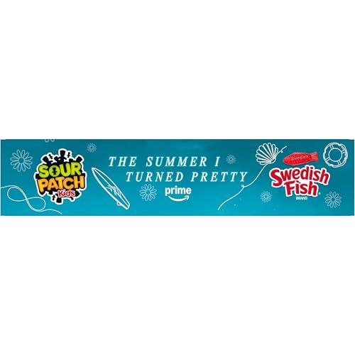 SOUR PATCH KIDS AND SWEDISH FISH MINI THE SUMMER I TURNED PRETTY SOFT & CHEWY CANDY VARIETY PACK, BULK CANDY, 20 SNACK PACKS