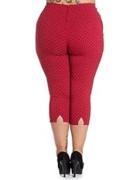 Pantalones capri con diseño de lunares de los años 50 (3 4 pedales)