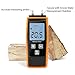 Wood Moisture Meter, Upgrade Moisture Detector Wood Portable Water Moisture Tester for 8 Material Type Selection Moisture Detector with Digital LCD Pin Type, Range 0% ~ 80%, accuracy: ± 2%)