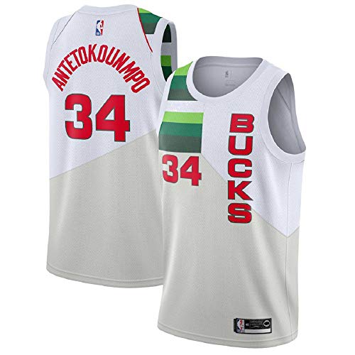 Giannis Antetokounmpo #34 Milwaukee Bucks 2018-19 Swingman Men's Jersey