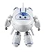 Super Wings 5 Inch Transformable Toys Astra, Transforming from Jet to Bot with Real Mobile Wheels, Airplane Toy Birthday Party Supplies for Preschool Boys Girls Age 3+, White