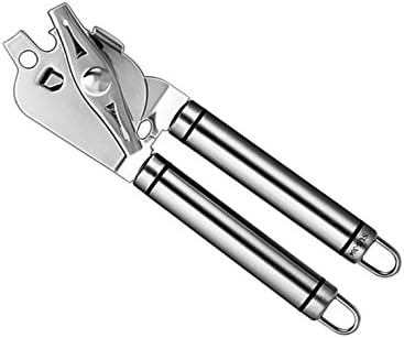 Kebley Stainless Steel Can Opener Manual Food-safe Good Grips with Built-in Bottle Opener