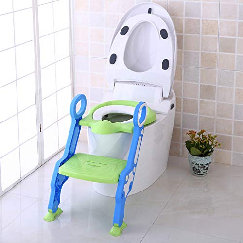 image for Fine Potty Training Seat, Toilet Training Seat with Non-Slip Step Stoo