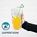 100 PCS Drink Pouches with Straw - Reusable Juice Pouches with Plastic Zipper, Smoothie Bags with 100 PCS Straws