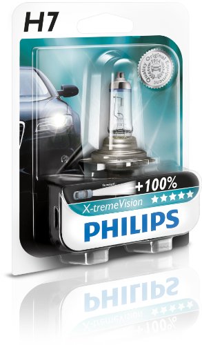 PHILIPS H7 X-tremeVision Headlight Bulb 130% more vision 12972XV+B1 Single Blister