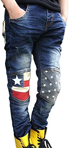 Csbks Boys Jeans Slim Fit Stretch Washed Pull On Denim Pants