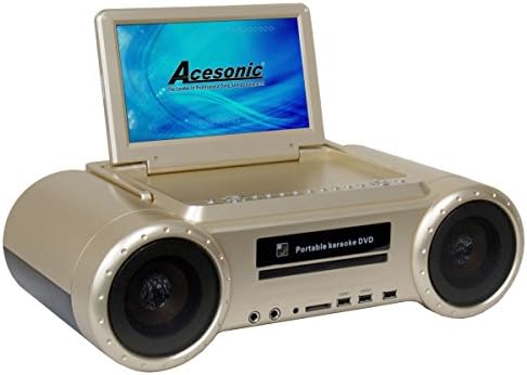 Acesonic Wildcat 3 CDG/MP4/MP3G Karaoke Player (Gold) with 9" LCD, USB &amp; SD Card Reader