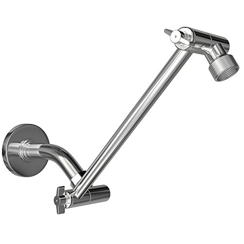 Find Bargain Coeur Designs 11 Inch Shower Extension Arm. Solid Brass and Chrome Finish for Style and Durability. Height/Angle Adjustable for Perfect Position. Fits All Showerhead Models.Teflon Tape Included