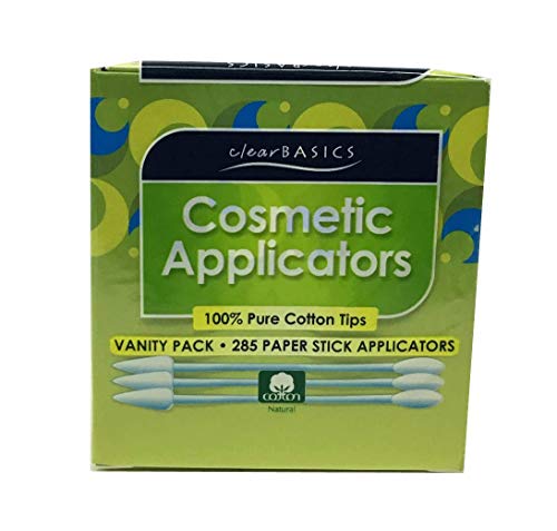 4SGM Cotton Swabs Paper Stick Pure Cotton Tips - 285 Count - Thumbnail 2