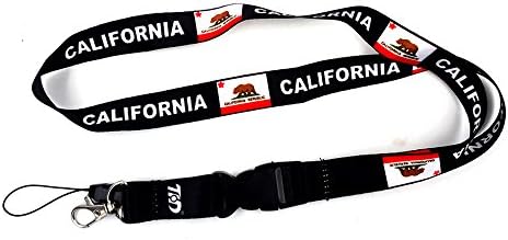 1pc California Lanyard 0.8" Width Key Chain Strap Card Badge ID Holder Cell Phone Holder
