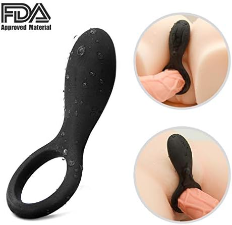 Massage Delay Ring for Men, Silicone Lock Ring Strong Vibration Silicone Massage Ring