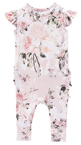Posh-Peanut-Baby-Ruffled-Cap-Sleeve-Rompers-Newborn-Sleepers-Girls-Clothes-Kids-One-Piece-PJ-Soft-Viscose-from-Bamboo