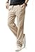 NITAGUT Men Casual Beach Trousers Linen Summer Pants