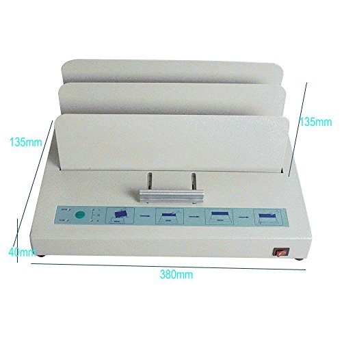 Thermal Binding Machine Desktop Manual Hot Melt Glue Book Binder Electric Binder Binding Machine (ONLY SHIP TO US) for Binding Books Albums Notebook Hard Cover - Thumbnail 5