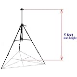 Display Advertisement Promotional Sign Isle Tripod Triangular Easel Stand for Illuminated Neon LED Message Writing Board by Autolizer