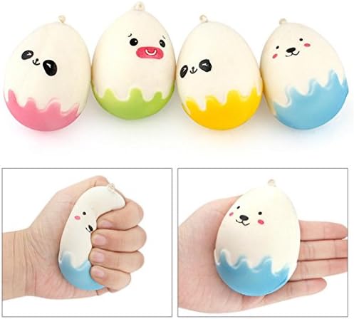 Leegor Slow Rising Squishy Toys, 1PC Random Egg Expression Slow Rising Collection Squeeze Stress Reliever Toy