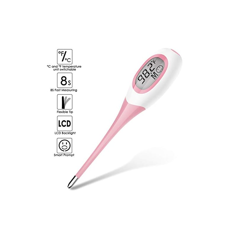 Digital Body Thermometer,Oral Underarm Temperature Thermometer Fast