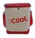 Deco Source Soft Cooler Bag with Aluminum Thermal Liner and Adjustable Shoulder Strap, Red and White