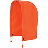Pioneer Rainwear Hi Vis Safety Hood - Waterproof Replacement Hood for Ripstop Hi Vis Rain Jacket for Men - Orange