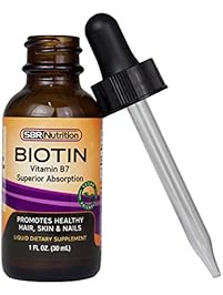 MAX ABSORPTION Biotin Liquid Drops, 5000mcg of Biotin Per Serving, 60 serving, No Artificial Preservatives, Vegan Friendly, Supports Hair Growth, Strong Nails and Glowing Skin, Made in USA