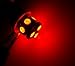TuningPros LEDRS-1156-RS9 Rear Signal LED Light Bulbs 1156, 9 SMD LED Red 2-pc Set