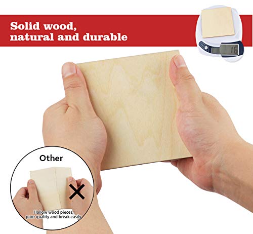 5 ilauke+Unfinished+Painting+Staining+Coasters