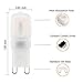 Velouer G9 LED Bulb Dimmable 3W, 25W Halogen Equivalent, 3000K Soft Warm White, 120V No-Flicker, Chandelier Lighting 270LM (10 Pack)