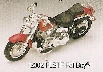 Harley-Davidson Motorcycle 2002 FLSTF Fat Boy 1:18 Series 13
