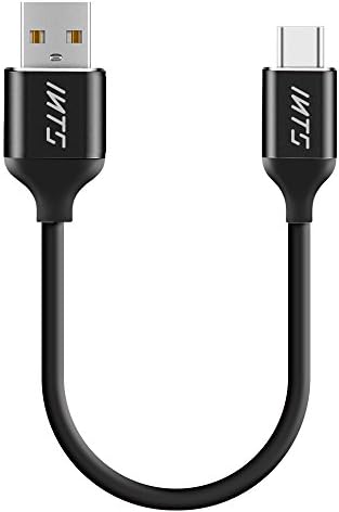 INTS Type C Cable Hi-Speed USB Type C to Type A Cable Fast Charging Data Sync Braided Cable for MacBook Samsung S8 S8+Nexus LG (Black 0.65ft)