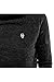 Cutiefox Women's Casual High Neck Drawstring Pullover Hoody With Pockets(Black,M)