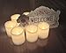 Battery Operated Candles with Timer By Festival Delights - 6 Unscented Small Flameless Candles, Dia. 1.5