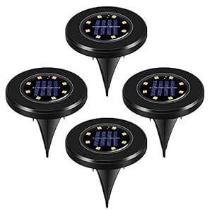 Wilktop Solar Lamp Vloerlamp Zwart Tuin Solar Tuin Solar Lampen Solar Lampen Buiten Waterdicht IP65 Buitenverlichting…