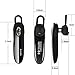 kendir Bluetooth Headset, V4.1 Wireless Bluetooth Earpiece Lightweight 8H Playtime Hands-Free Earpiece with Mic Noise Cancelling,Carrying Case, for Driving Running Cooking Gym (Black)