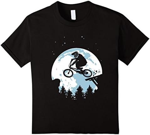 unisex-child BMX Rider - Art BMX Graphic T-Shirt 10 Black