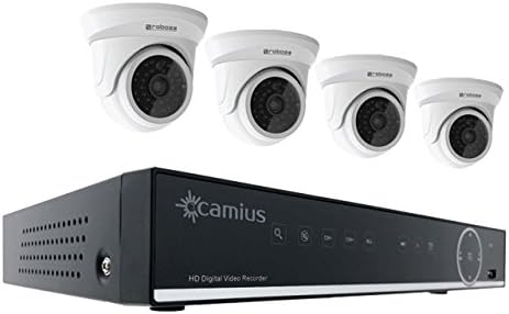 Camius Home Security and Surveillance Systems, Hybrid TriVault Series, 2K DVR/NVR 12CH &amp; 24CH Digital Recorders with Additional 2MP Analog Cameras (12CH 4 Dome Bundle)