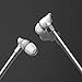 Earphones with Microphone,ROCK Zircon Stereo In-Ear Earphones Earbuds Headphones with Microphone and Remote for sony, iPhone 5/5S/6/6S/6 plus/6s plus, iPod (White)